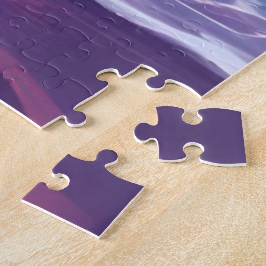 Violet Tide | Purple Sunset Ocean Waves Puzzle (Seite)