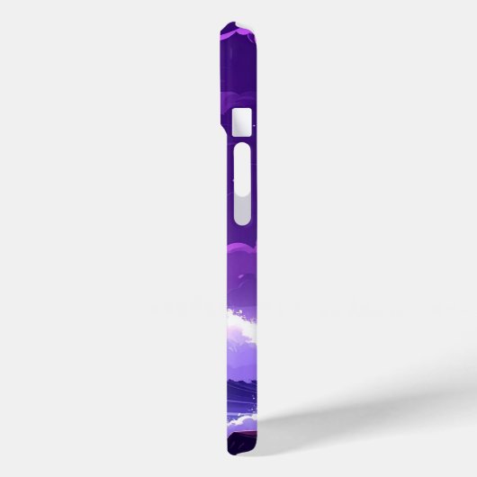 Violet Tide Under the Moon – Fantasy Ocean iPhone Case-Mate iPhone Hülle (Rückseite / Links)