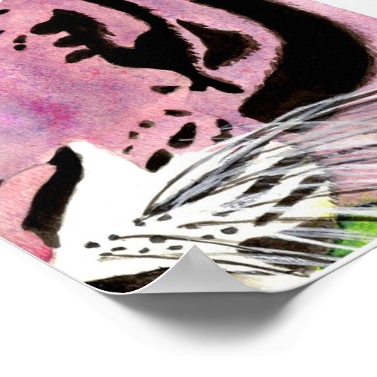 Violet Tiger Poster (Ecke)