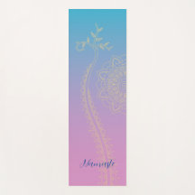 Violet to Blue Mandala Yoga Mat