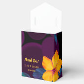 Violet Tropical Yellow Hibiskus Hochzeit Vielen Da Geschenkschachtel (Geöffnet)