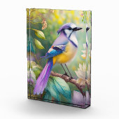 Violet Tufted Jay Fantasy Bird Fotoblock (Rechts)