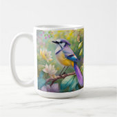 Violet Tufted Jay Fantasy Bird Kaffeetasse (Links)