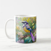Violet Tufted Jay Fantasy Bird Kaffeetasse (Links)