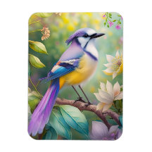 Violet Tufted Jay Fantasy Bird