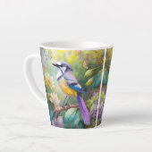 Violet Tufted Jay Fantasy Bird Milchtasse (Linke Ecke)
