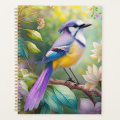 Violet Tufted Jay Fantasy Bird Planer (Vorderseite)