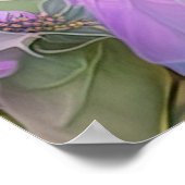 Violet Tufted Jay Fantasy Bird Poster (Ecke)