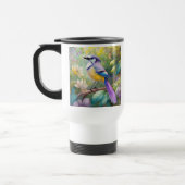 Violet Tufted Jay Fantasy Bird Reisebecher (Links)