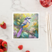 Violet Tufted Jay Fantasy Bird Serviette (Beispiel)