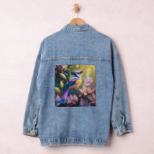 Violet Tufted Yellow Breasted Fantasy Bird Jeansjacke (Hangar)