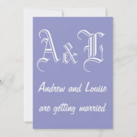 Violet Tulip & White Wedding Einladung