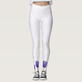 Violet Tulips Leggings (Vorderseite)
