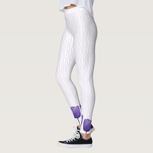 Violet Tulips Leggings (Links)