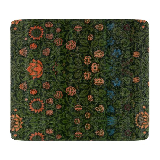 Violet und Columbine (von William Morris) Schneidebrett (Vorderseite)