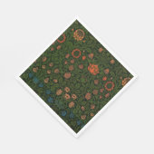 Violet und Columbine (von William Morris) Serviette (Ecke)