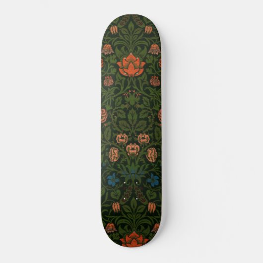 Violet und Columbine (von William Morris) Skateboard (Vorderseite)