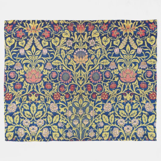 Violet und Columbine, William Morris Fleecedecke (Vorderseite (Horizontal))