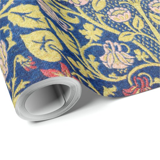 Violet und Columbine, William Morris Geschenkpapier (Rolleneckpunkt)