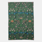 Violet und Columbine, William Morris Geschirrtuch (Vertikal)