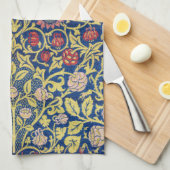 Violet und Columbine, William Morris Geschirrtuch (Viertel Falte)