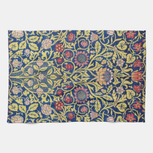 Violet und Columbine, William Morris Geschirrtuch (Horizontal)