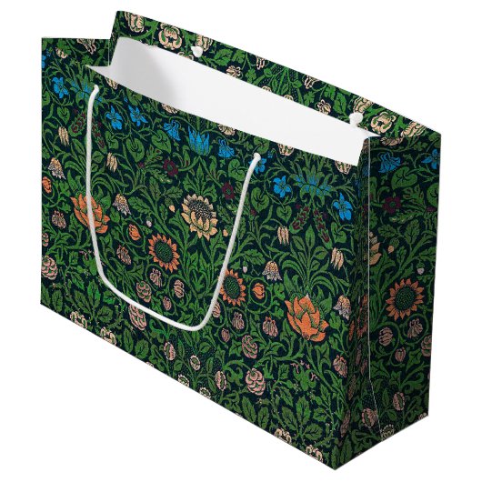 Violet und Columbine, William Morris Große Geschenktüte (Vorderseite Schrägansicht)