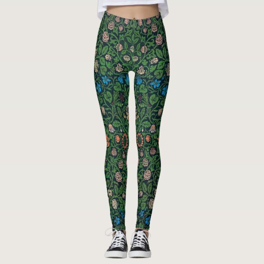 Violet und Columbine, William Morris Leggings (Vorderseite)