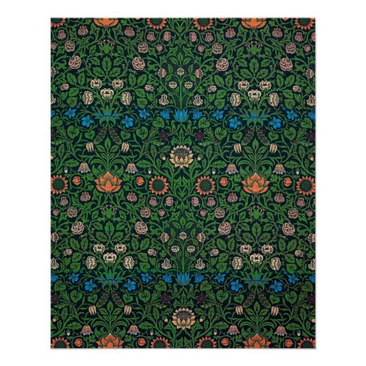 Violet und Columbine, William Morris Poster (Vorderseite)