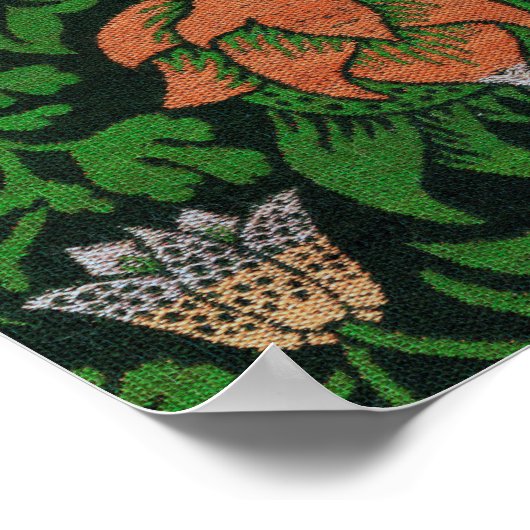 Violet und Columbine, William Morris Poster (Ecke)