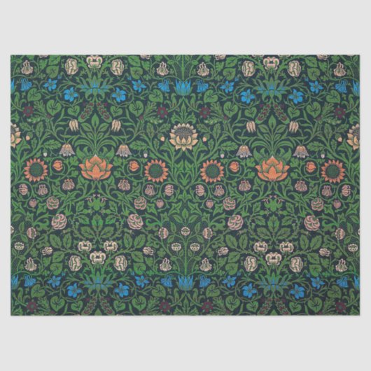 Violet und Columbine, William Morris Seidenpapier (Vorderseite)