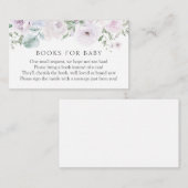 Violet und Lavendel - Blumenbücher für Baby Begleitkarte (Vorne/Hinten)