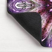 Violet und Magenta Kosmische Blume Kaleidoskop Mousepad (Ecke)