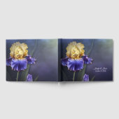 Violet und Yellow Iris Wedding Guest Book Gästebuch (Voll)