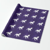 Violet Unicorn Hochzeitszange Geschenkpapier (Ungerollt)