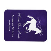 Violet Unicorn speichern das Datumsfenster Magnet (Horizontal)