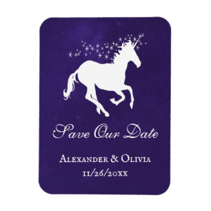 Violet Unicorn speichern das Datumsfenster Magnet