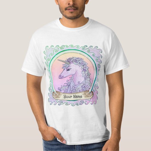 Violet Unicorn T-Shirt (Vorderseite)