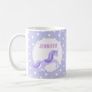 Violet Unicorn Tasse für Kinder