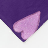 Violet Unicorns Hört Wasserfarbmuster. Fleecedecke (Ecke)