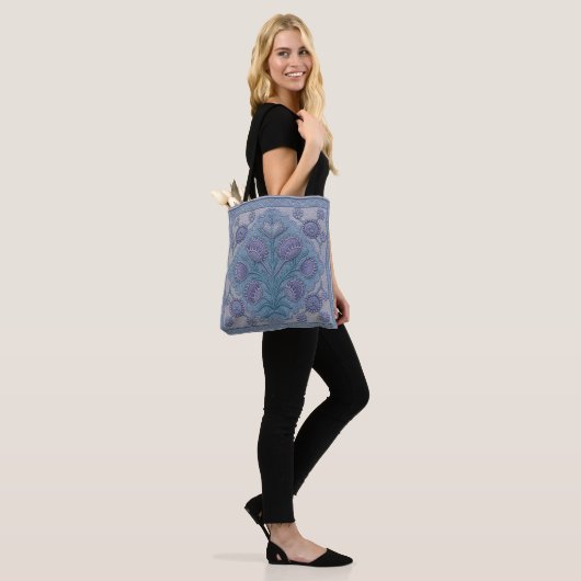 Violet Venus Fly Trap Tote Beutel Tasche (Am Model)