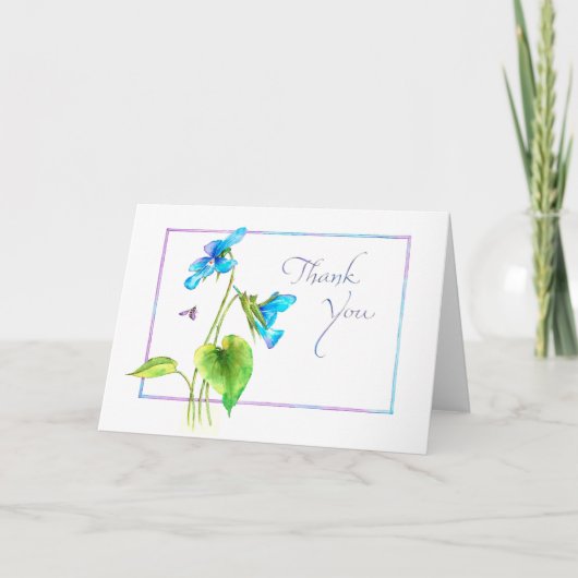 Violet Vielen Dank Dankeskarte (Vorderseite)