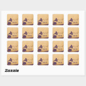Violet Vintag Gramophone Danke Stickers (Blatt)