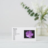 Violet-Visitenkarte Visitenkarte (Stehend Vorderseite)