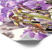 Violet Wall Art, Blumenplatz Poster (Ecke)