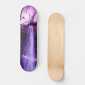 Violet-Wasserfall-Skateboard Skateboard (Vorderseite)