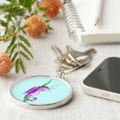 Violet-Wasserpferd Schlüsselanhänger (Seite)