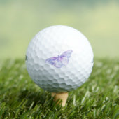 Violet Watercolor Butterfly Golfball (Insitu T-Shirt)