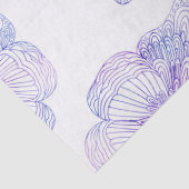 Violet Watercolor Butterfly Pattern Seidenpapier (Detail)