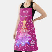 Violet Weihnachtsbaum Cookie Backen Crew Schneeflo Schürze (InSitu)